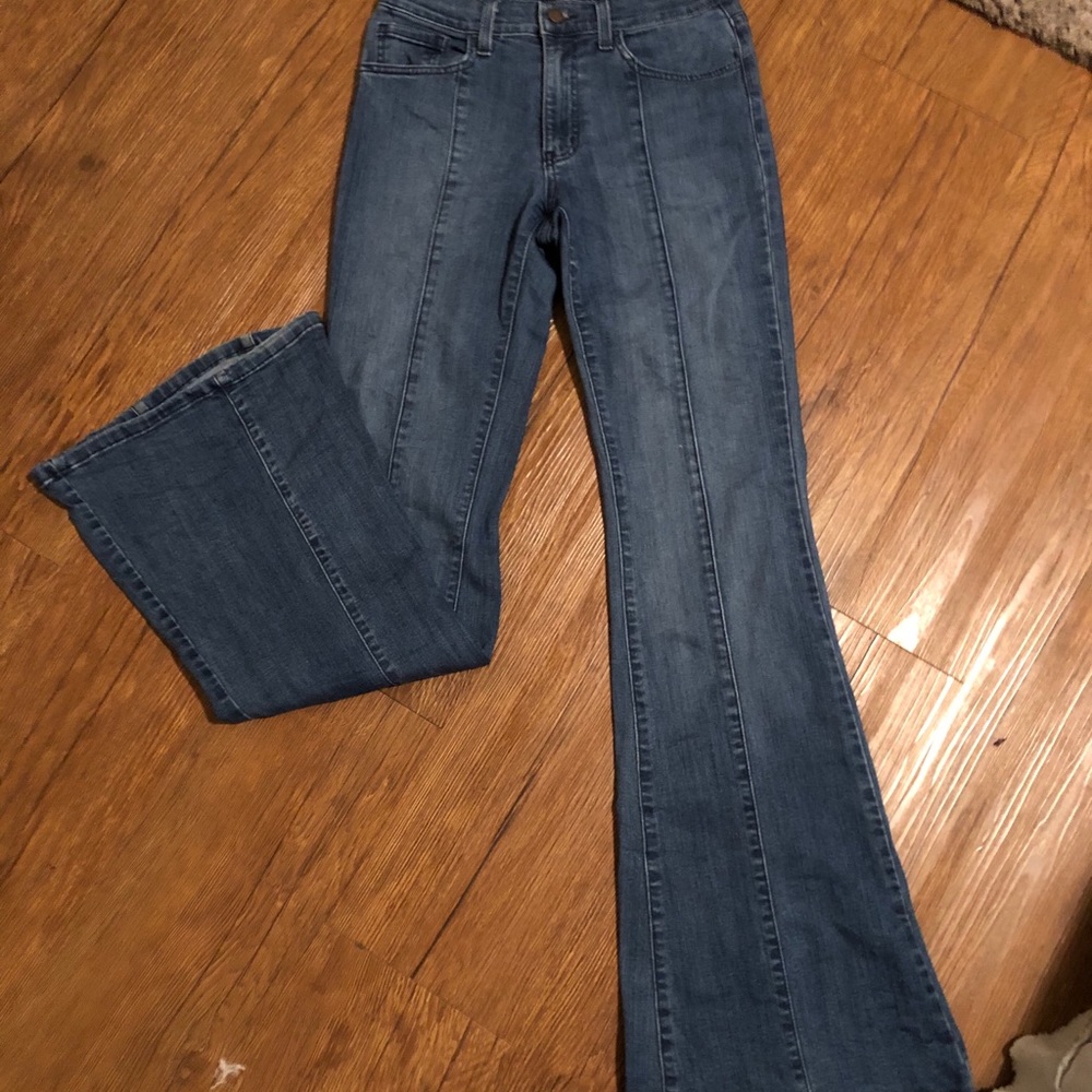 Bell Bottom Blue Jeans